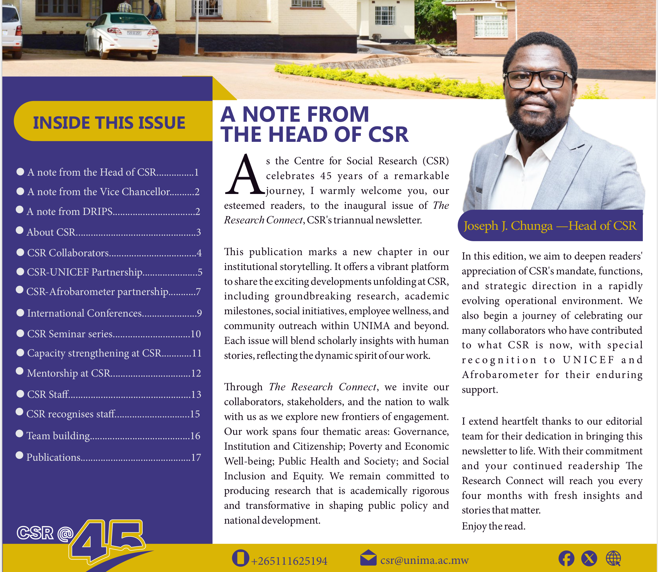 CSR Research Connect — Latest Issue