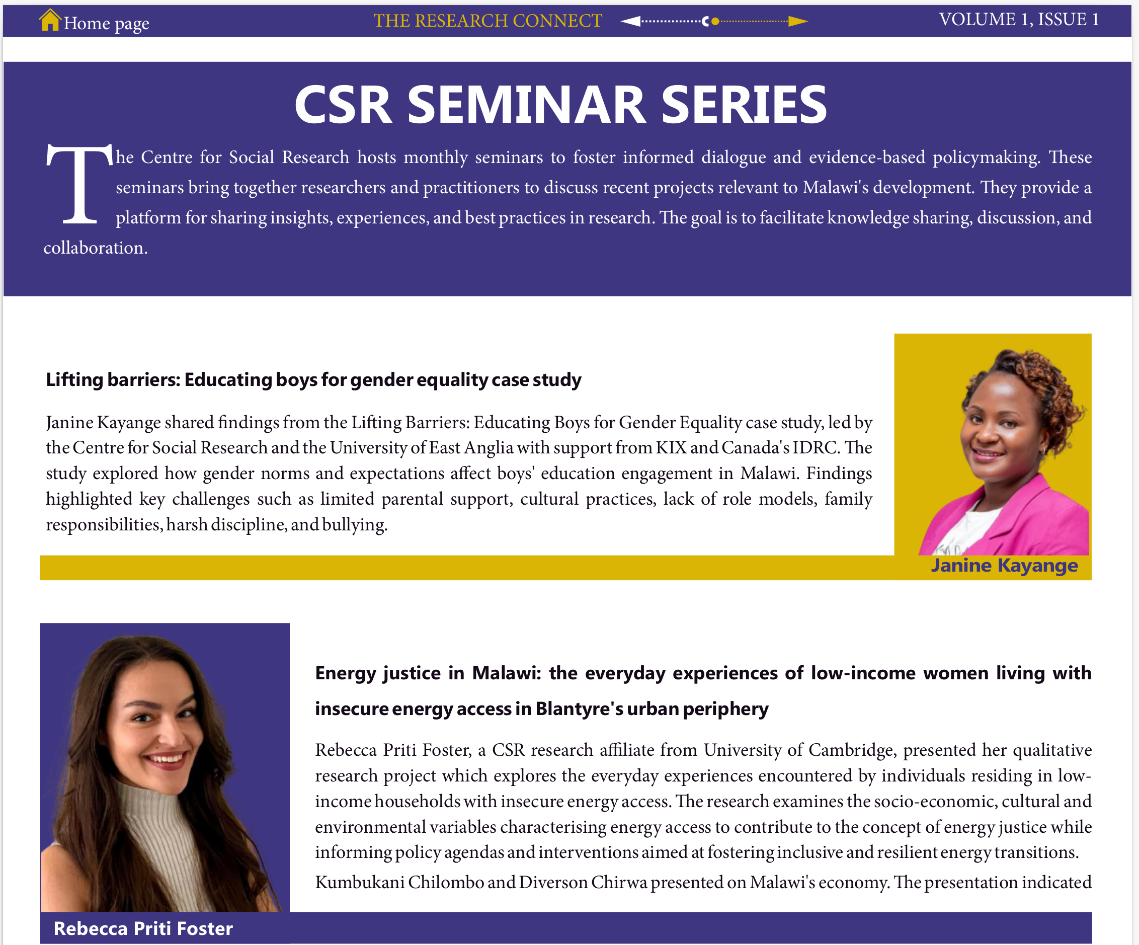 CSR Research Connect
