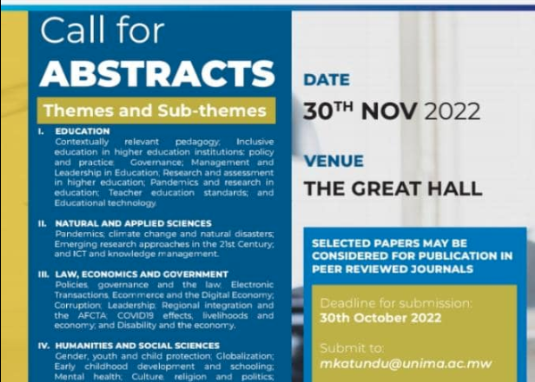 CALL FOR ABSTRACTS