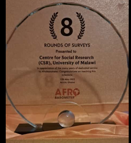 AFROBAROMETER NETWORK RECOGNIZES CSR FOR LONG SERVICE AND EXCELLENCE