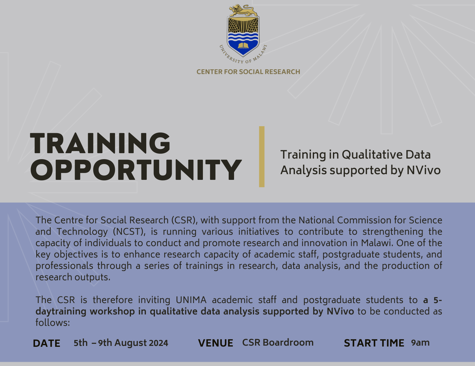 TRAINING - Qualitative Data Analysis supported by NVivo